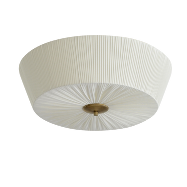 Plisseeritud plafoonlamp, vanavalge