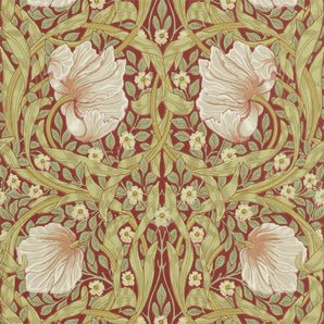 Pabertapeet_William_Morris_Pimpernel_Brick/olive